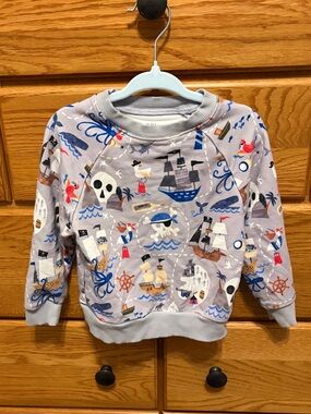 Little Sleepies Pirate Sweatshirt 🏴‍☠️ 2T